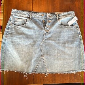 Old navy button fly denim skirt